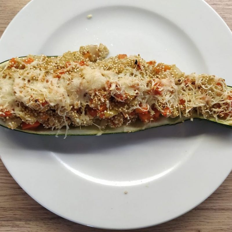 Gevulde courgette met quinoa