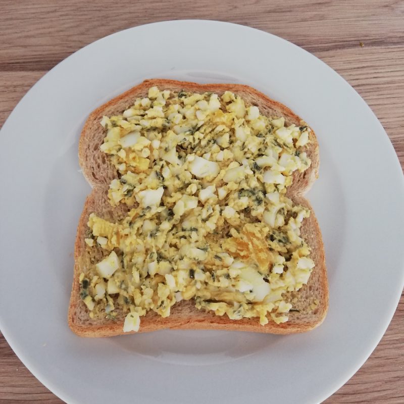 Gezonde eiersalade