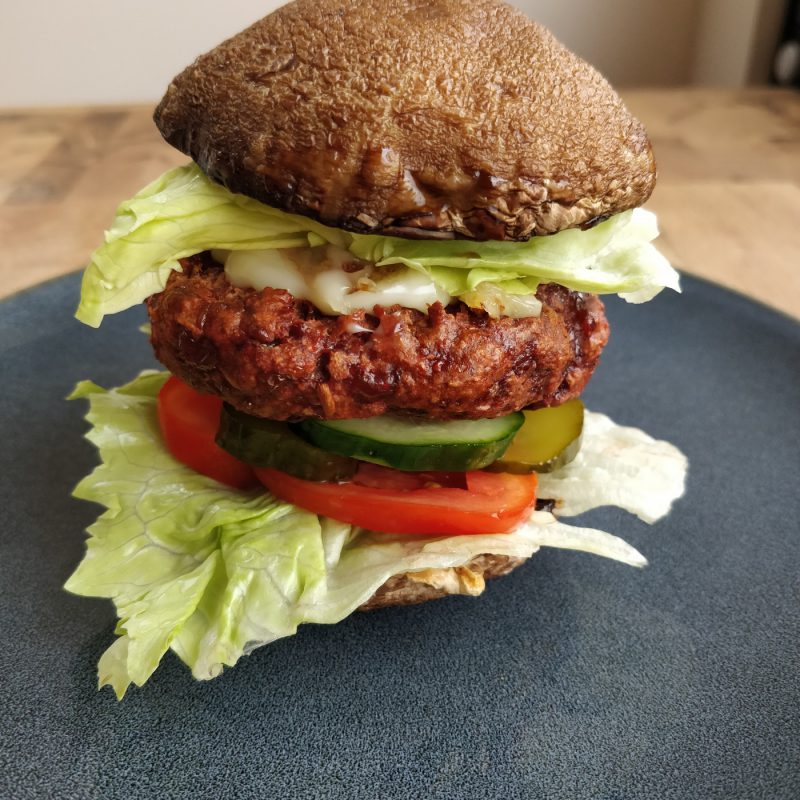 Veggie portobello burger