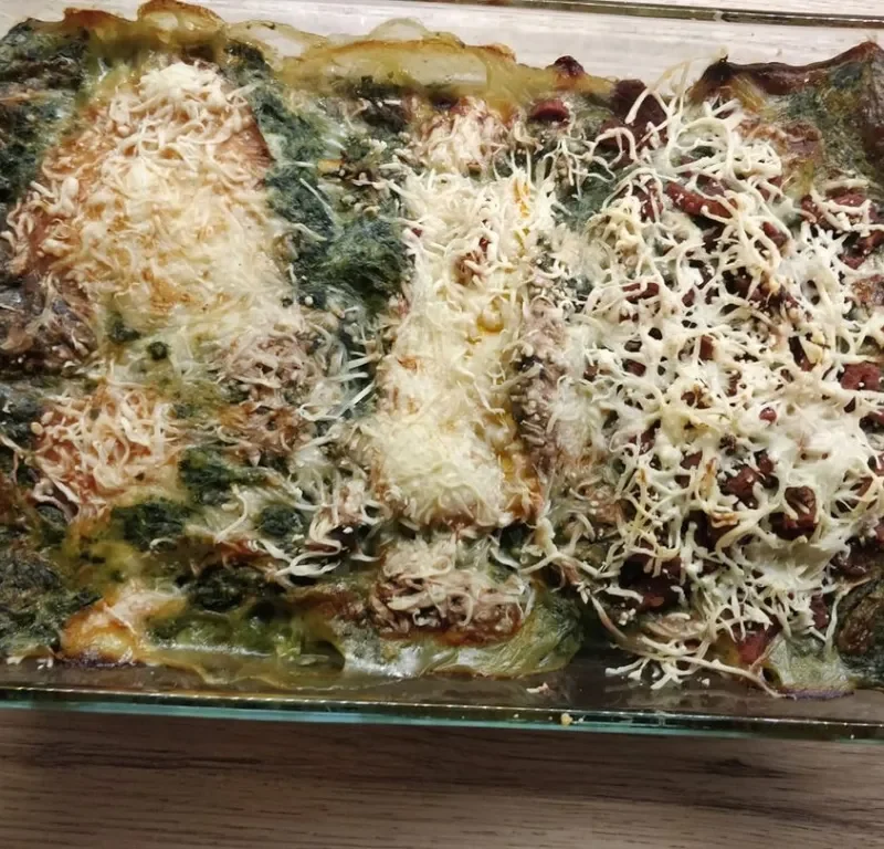 Pompoenlasagne met spinazie