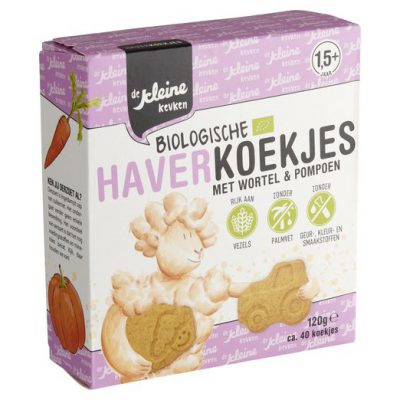 De kleine keuken biologische Haverkoekjes met Wortel & Pompoen