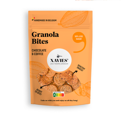 Xavies granola bites koffie en chocolade