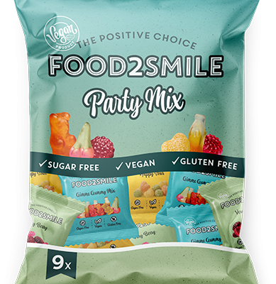 Food2smile party mix- uitdeelzakjes snoep zonder toegevoegde suiker