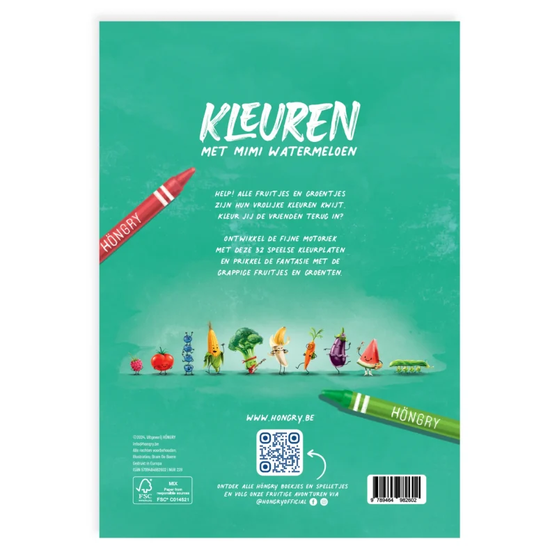 Kleur met Mimi watermeloen - Afbeelding 2