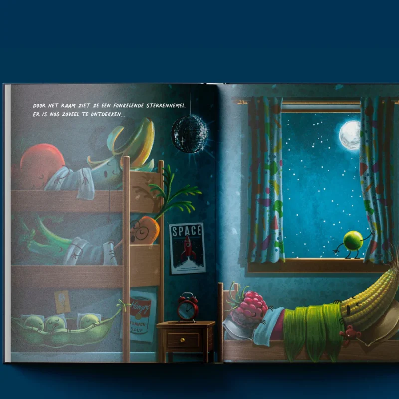 Erwtjes in de ruimte kinderboek - Afbeelding 2
