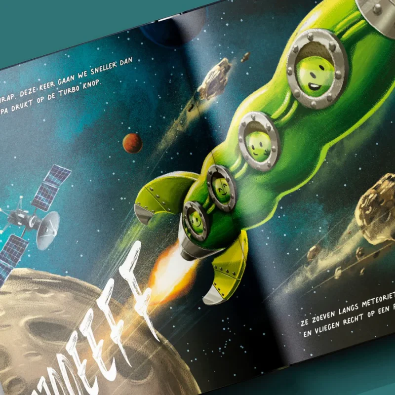 Erwtjes in de ruimte kinderboek - Afbeelding 4
