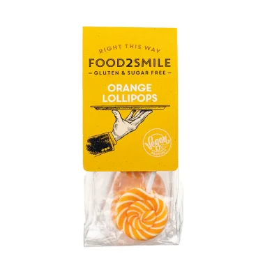 Food2smile orange lollipops